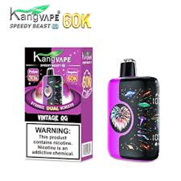 Front view of KANGVAPE SPEEDY BEAST X 60K Vintage OG pod