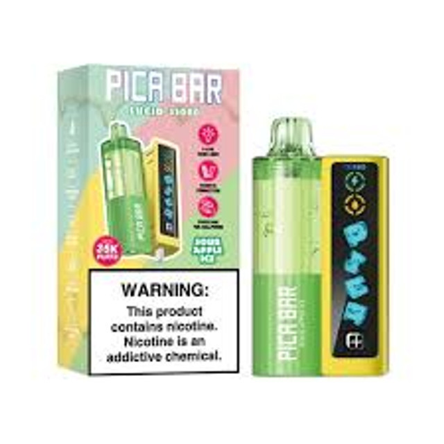 PICA BAR LUCID Sour Apple Ice disposable vape 35K puffs