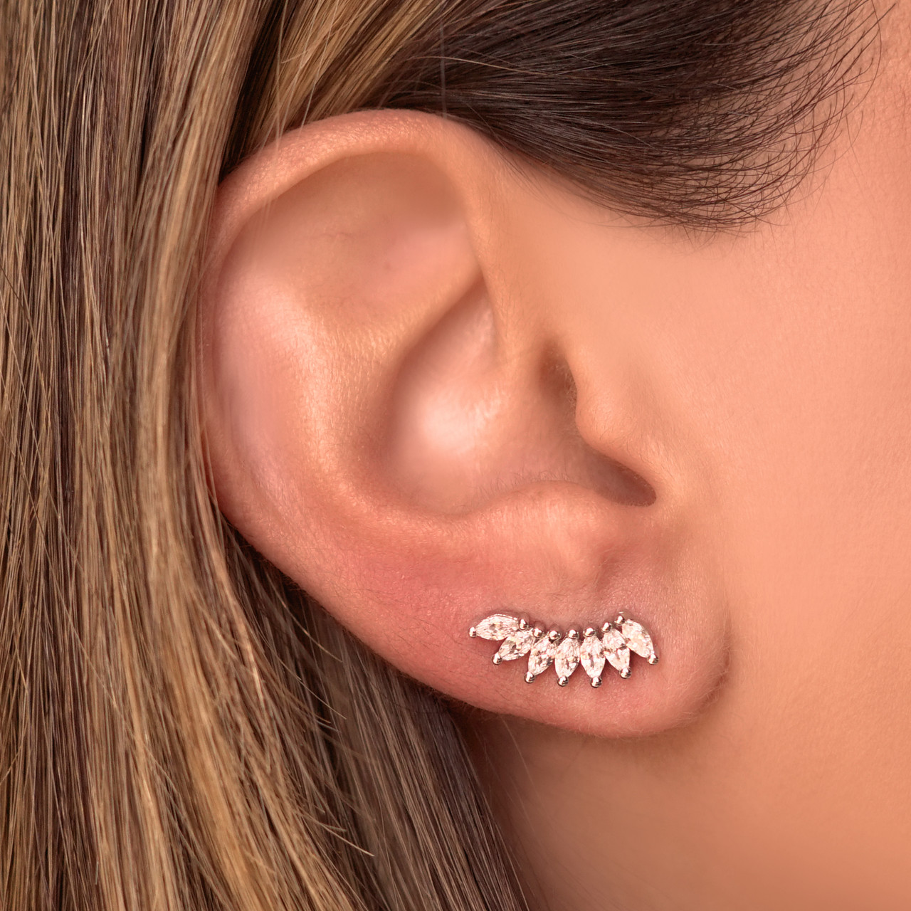 Pura Vida Wave Ear Climber | Bella Lucca Boutique