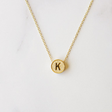 0.06 Carat Diamond Heart Initial K Letter Pendant Necklace in 14K Yellow  Gold (with Silver Chain) - Walmart.com