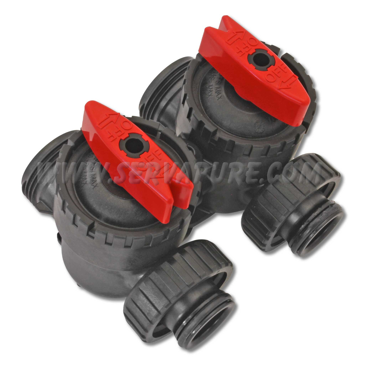 Bay Hydro 1/2" Red Barbed Inline Water Shut Off Valve - High Quality, Save $$ On Install