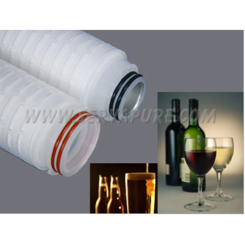 Polyethersulfone Dual Layered Membrane Cartridge, 1.0 Micron Rating, VPS1-0, Wine & Beverage Polyethersulfone Dual Layered Membrane Cartridge, 1.0 Micron Rating, VPS1-0, Wine & Beverage