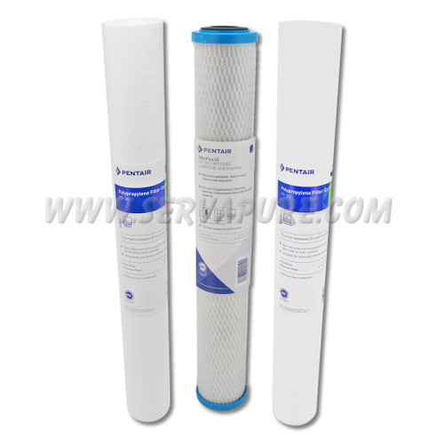 Serv-A-Pure SFP-103, MiniPak 2 Standard 3-Stage Filter Pack: (1) 155016, (1) 255417, (1) 155304