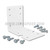 Pentek 144928 WB-PC Kit, Powder Coat White Mounting Bracket Kit for BB