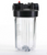 Hydronix HF45-10CLBK34PR, 10" Clear, 4.5" Body, 3/4" Black Cap Filter Housing w/ PR