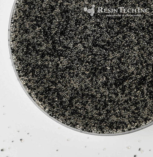 Close up of resin materials.