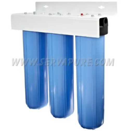 Pentek triple‐stage whole-house water filter housings