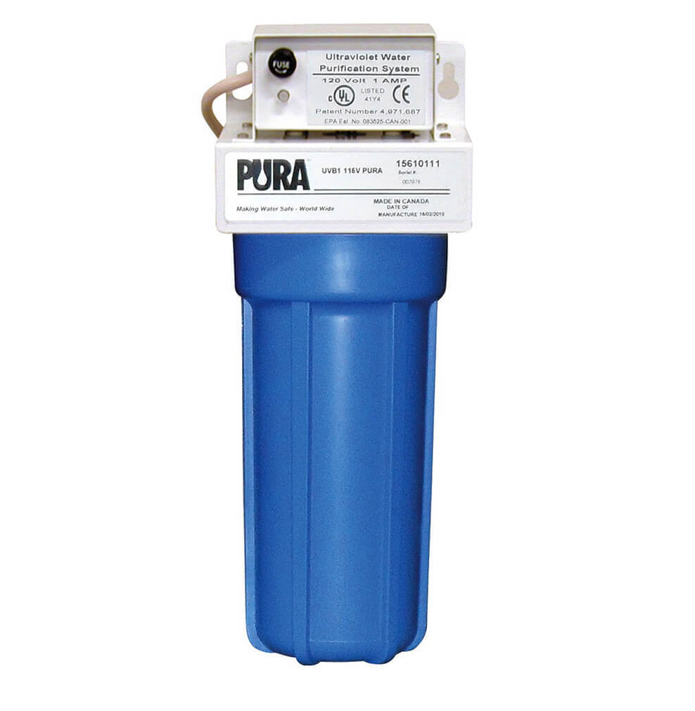 Pura filter on an isolated background.