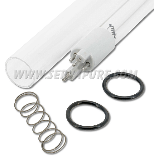 Gray cable with connectors for UV systems.