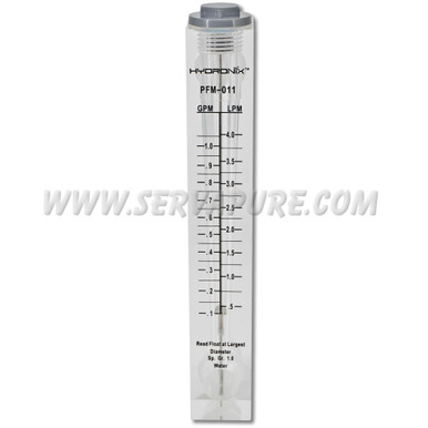 Hydronix PFM-011, Panel Mount Flow Meter, 0.1-1.0 GPM, 1/4