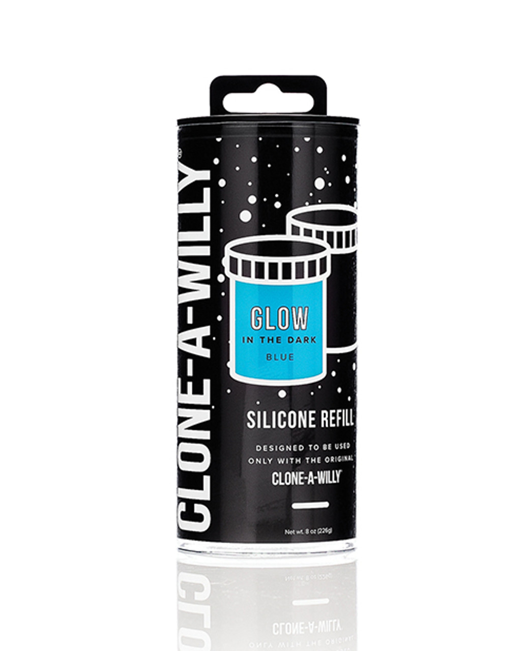 Clone-a-willy Silicone Glow In The Dark Refill - Blue