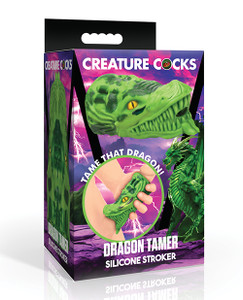 Creature Cocks Dragon Tamer Silicone Stroker - Green