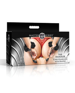 Master Series Furry Handcuffs w/Handle