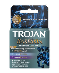 Trojan BareSkin EveryTHIN Condoms - Variety Pack of 3