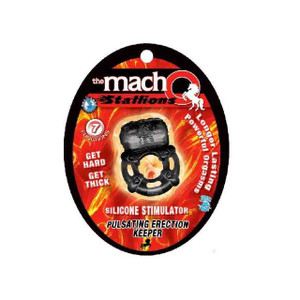 Macho Pulsating Erection Keeper (Black)