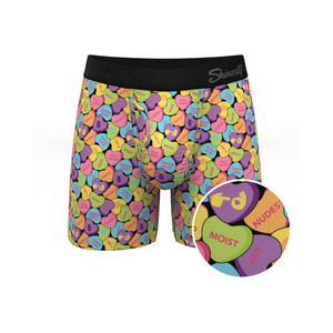 Shinesty The Candy Crush Candy Hearts Ball Hammock Pouch Underwear with Fly L