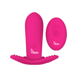 Intrigue Insertable Butterfly Panty Vibe - Hot Pink
