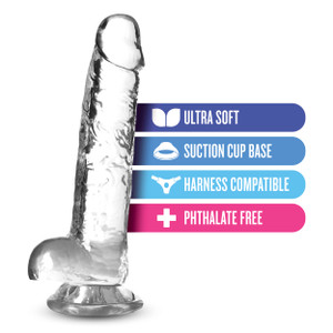 Naturally Yours - 7 Inch Crystalline Dildo - Diamond