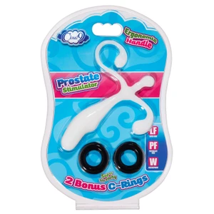 Prostate Stimulator Kit White With c Rings