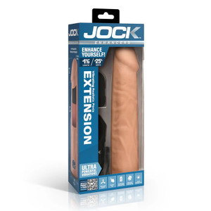Jock Vibrating Penis Extension with Remote - Light