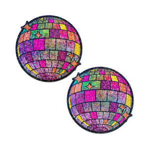 Pastease Disco Ball Nipple Covers Shimmering Glitter Pasties