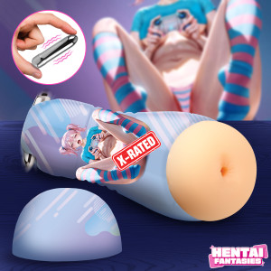 Haruka the Gamer Girl Vibrating Ass Stroker