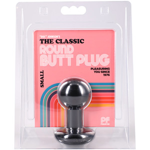 The Classic Round Butt Plug Small Black