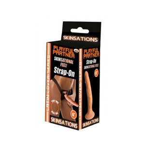 Skinsations Latin Lover Series Playful Partner Strap On Dildo With Harness 6"