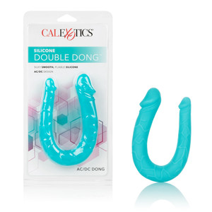 Silicone Double Dong Ac/Dc Dong Teal