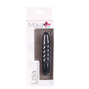 Lola Silicone 10-Function Vibrating Twisty Bullet Black