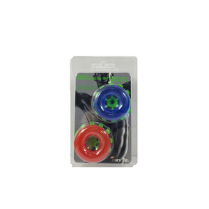 Thick Power Stretch Donuts 2 Pack Red/Blue