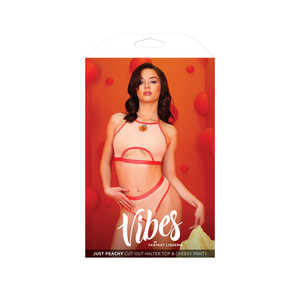 Just Peachy Halter Top & Cheeky Panty S/M