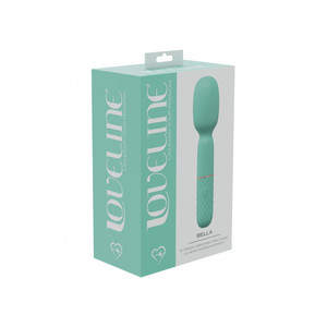 Bella 10 Speed Vibrating Mini-Wand Silicone Rechargeable Waterproof Green