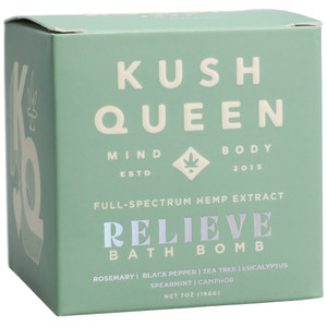 Kush Queen Bath Bomb Relieve 1000mg Cbd 7 oz.