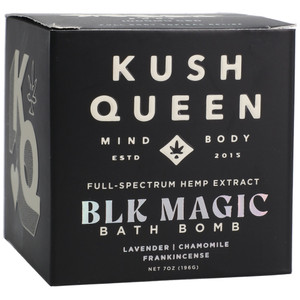 Kush Queen Bath Bomb Black Magic 1000mg Cbd 7 oz.
