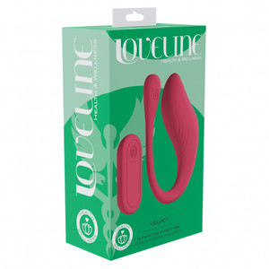 Loveline Velvet G-Spot Vibe With Remote Pink