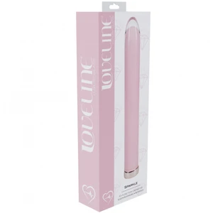 Loveline Sparkle 6.3" Glass Vibrator Pink