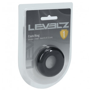 Levelz Liquid Silicone Cock Ring S Black