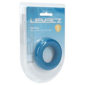 Levelz Liquid Silicone Cock Ring M Teal