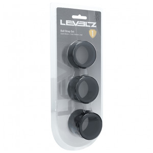 Levelz Liquid Silicone Ball Strap Set S/M/L 34mm Black