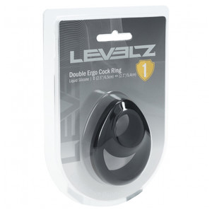 Levelz Double Ergo Silicone Cock Ring Black