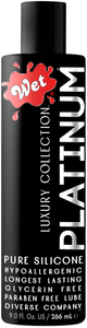 Wet Platinum Luxury Silicone Lubricant - 9 Fl. Oz.