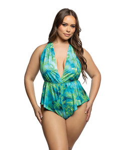 Tropical Dream Romper w/Jungle Print