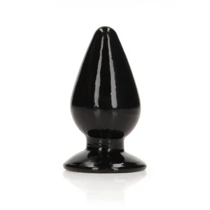 Realrock Crystal Clear Anal Plug 3.5'' Black