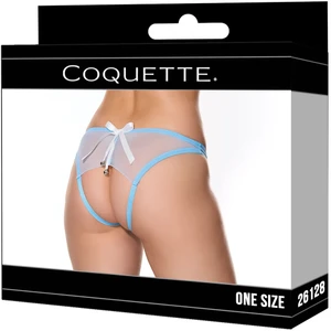 Coquette Crotchless Panty Blue Belle One Size