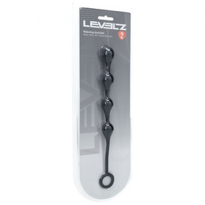 Levelz Waterdrop Silicone Anal Balls S 20mm Black