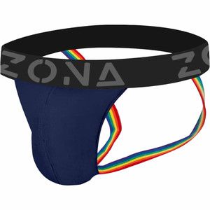 Blue Pride Pulse Jockstrap Medium