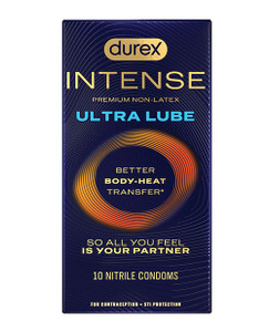 Durex Intense Ultra Lube Condoms - Box of 10