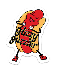 Glizzy Guzzler Hotdog Funny Vinyl Sticker