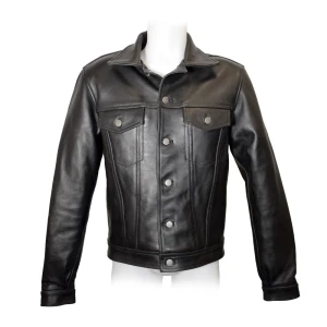 Prowler RED Leather Trucker Jacket L